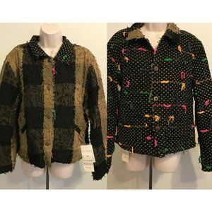 Anu by Natural Reversible Women's Jacket NWT